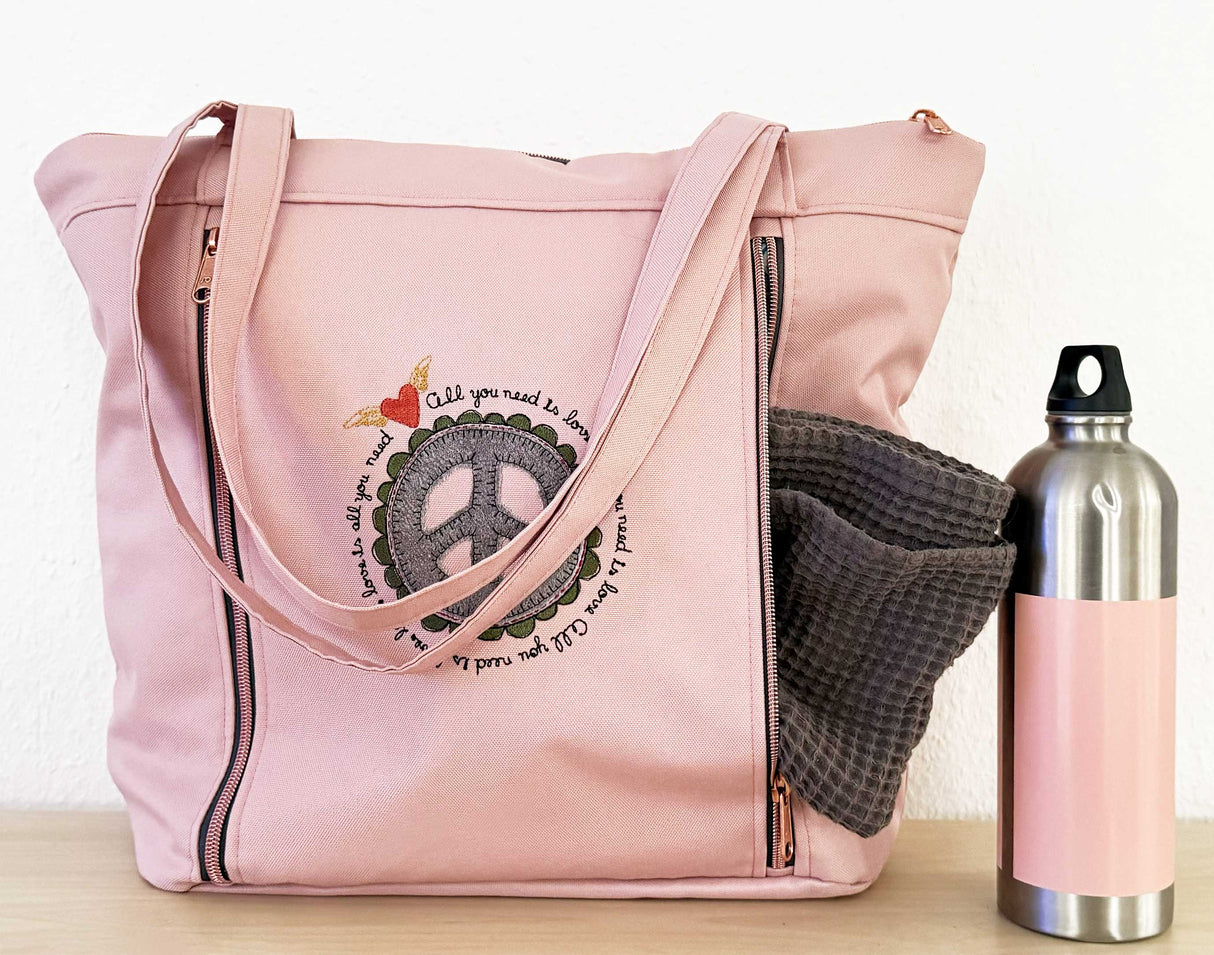 Tasche mit extra Flaschenfach, Ebook farbenmix