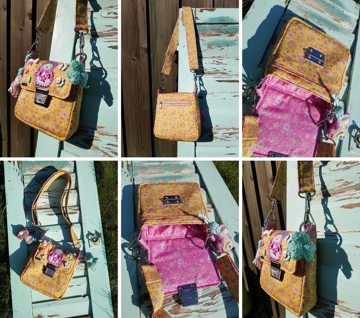 schnittmuster-handtasche-gelb-bluemchen