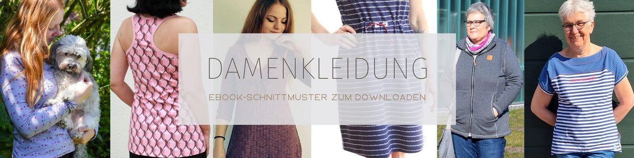 Damenschnittmuster für Pulli, Shirt, Hose und Top zum selber nähen