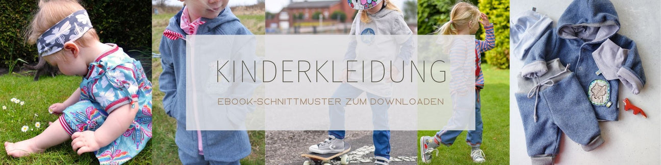 Schnittmuster für Kinderkleidung, zum Sofort-Download