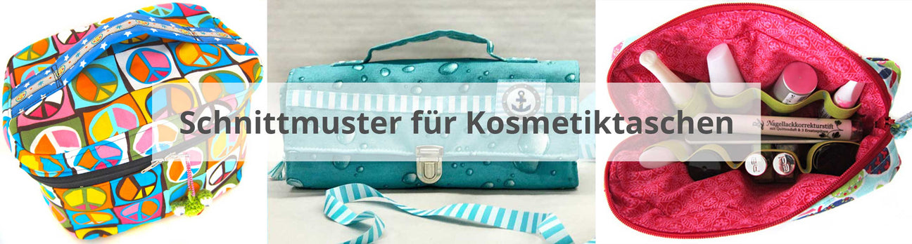Kosmetiktaschen selber nähen, Sofort-Download | farbenmix