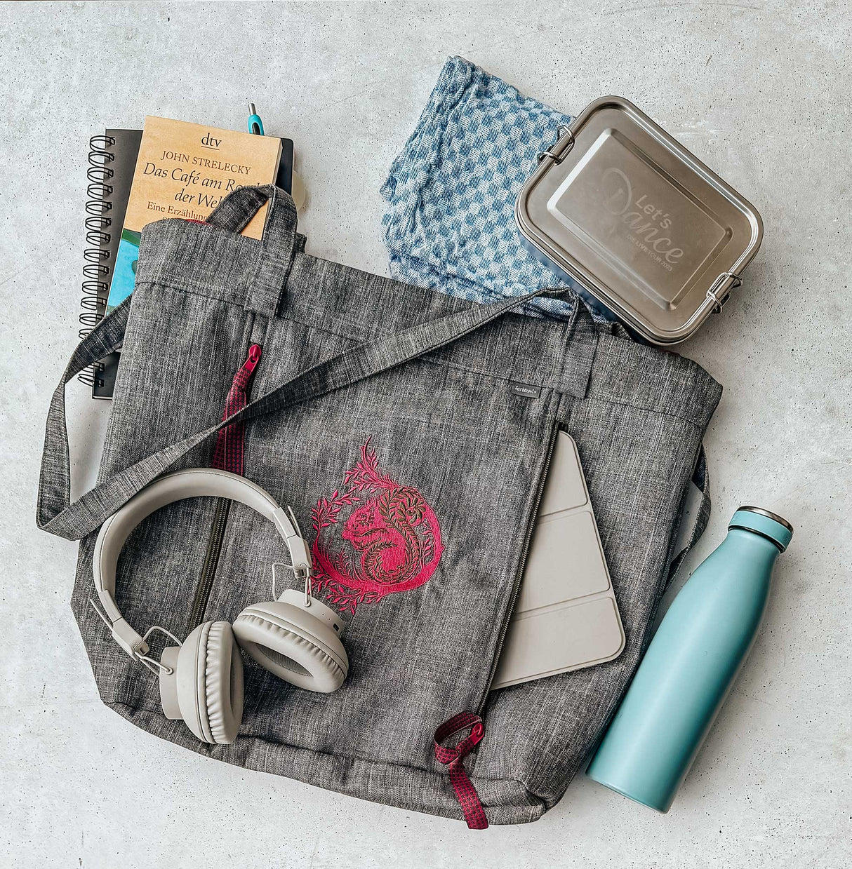 Perfekte Bürotasche, für Tablet, Brotzeit, Ebook farbenmix