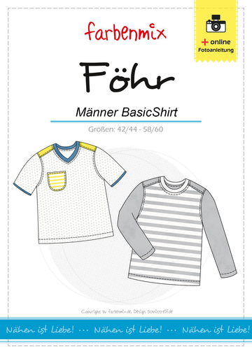 FÖHR, Herrenshirt, Papierschnittmuster