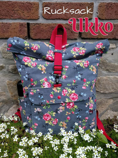 Rucksack-Blumenstoff