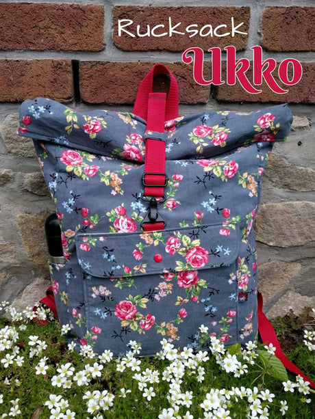 Rucksack-Blumenstoff