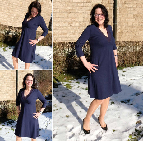 Sauerstoff-Jerseykleid-Camila