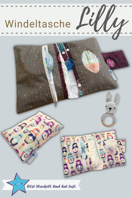 Windeltasche-Lilly-Ebook-Schnittmuster-Wickeltasche