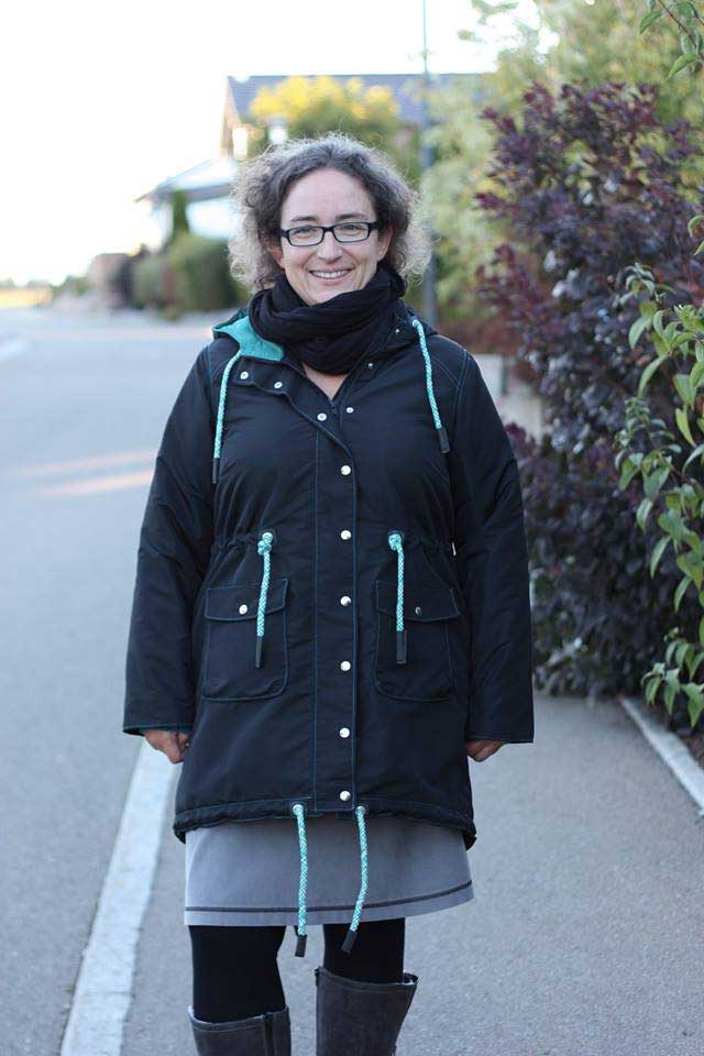 damenparka-naehen