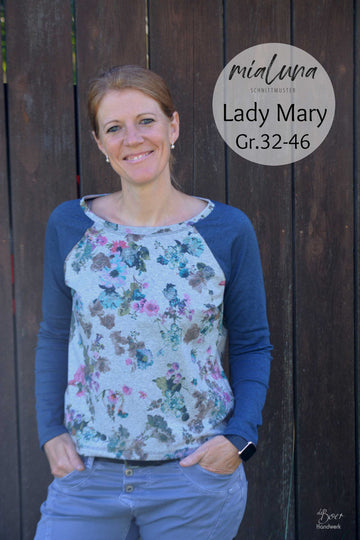 Lady Mary, Damen-Raglanshirt und Pulli, Schnittmuster