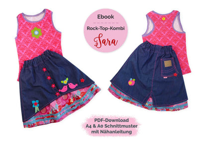 ebook-schnittmuster-rock-top-kombi-sara