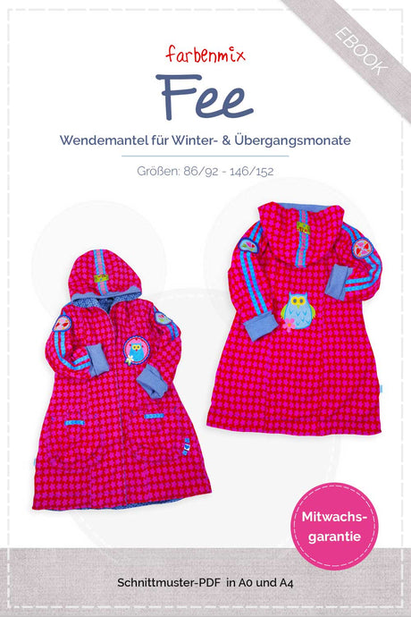 FEE, Kindermantel, Schnittmuster-Ebook
