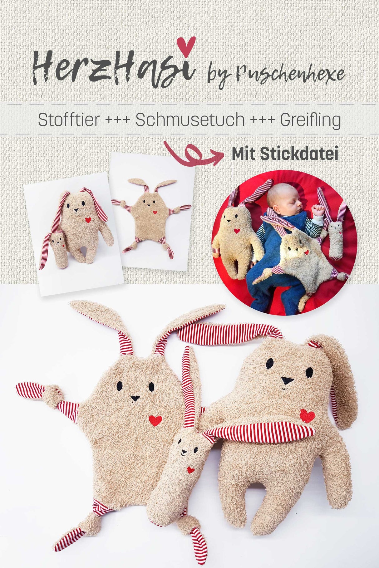 herzhasi-schmusetuch-greifling-stofftier-schnittmuster