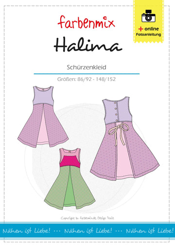 HALIMA, Schürzenkleid, Schnittmuster-Ebook