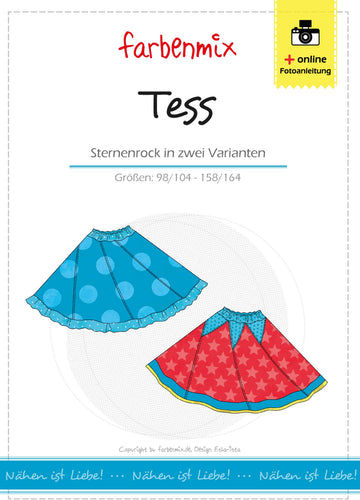 TESS, Sternenrock, Schnittmuster-Ebook