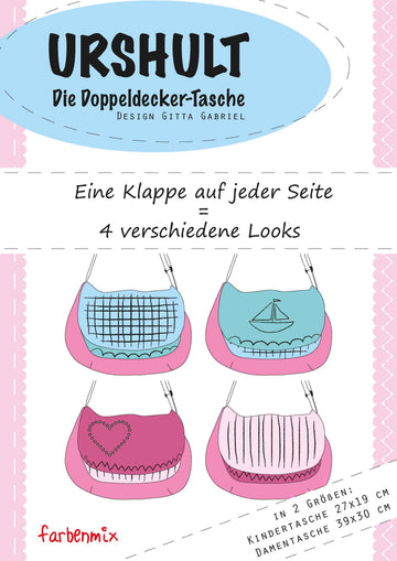 Urshult Doppeldecker-Tasche, Schnittmuster