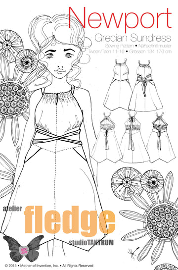 Newport, Teen-Kleid, Schnittmuster-Ebook
