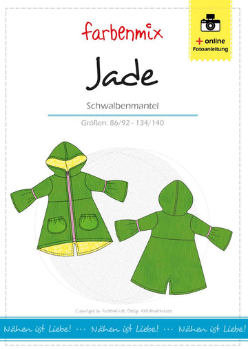 JADE, Kindermantel, Schnittmuster-Ebook