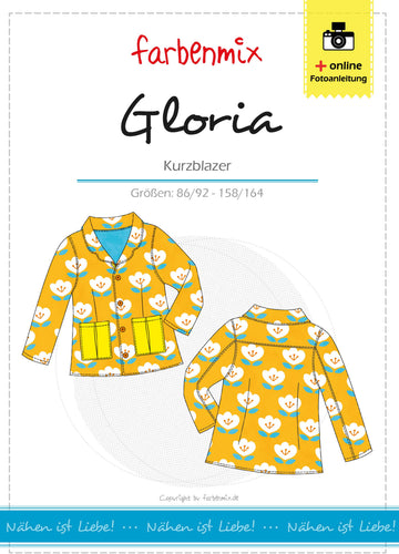 GLORIA, Mädchen-Blazer, Schnittmuster-Ebook