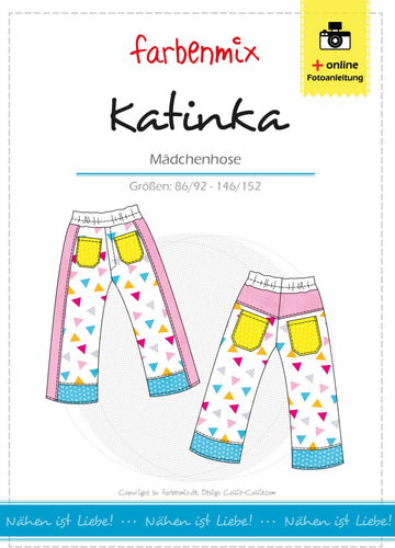 Katinka, Schnittmuster Kinderhose in lässiger Weite, Ebook