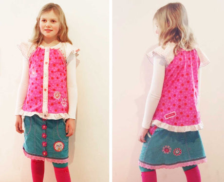 schnittmuster-maedchenrock-kinderbluse-carlotta-farbenmix